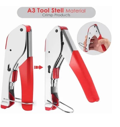 Pinza Pelacables Rg6/ Rg59 Para Cable Coaxial Con Conector