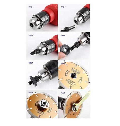 Adaptador Taladro A Esmeriladora Amoladora Angular 10mm