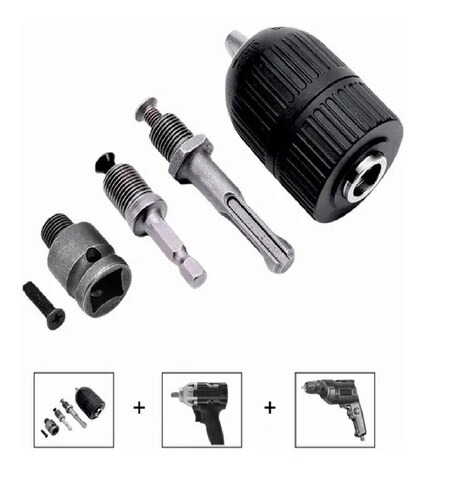  Adaptador Sds Plus Destornillador Impact Broquero Chuck 1/2 