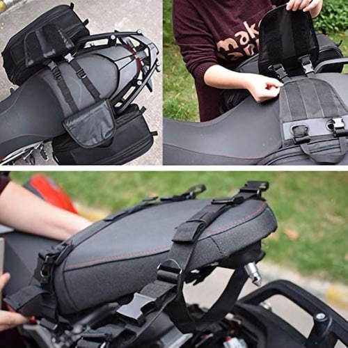 Alforjas Motocicleta Universal Impermeables Negras