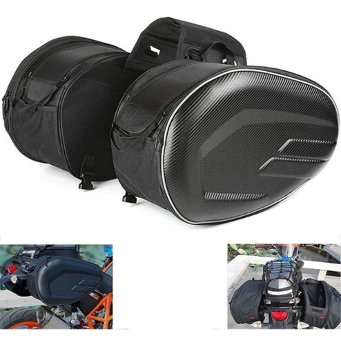 Alforjas Motocicleta Universal Impermeables Negras