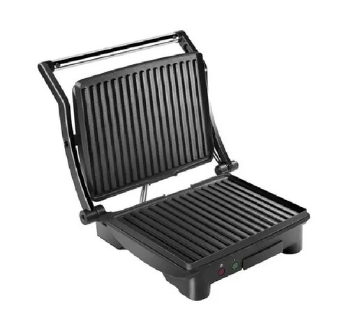 Parrilla Chefman prensa panini apertura 180 Grados RJ02-180-4-R