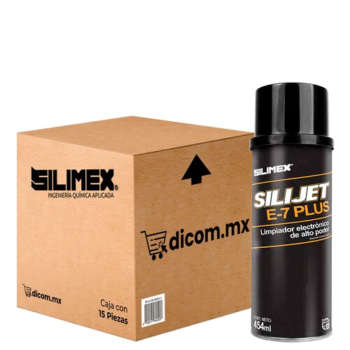 3 Pack - Limpiador electrónico, Silimex Silijet E-7 plus, de alto poder, 454 ML