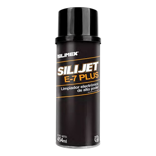 5 Pack - Limpiador electrónico, Silimex Silijet E-7 plus, de alto poder, 454 ML.