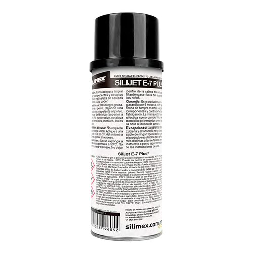 5 Pack - Limpiador electrónico, Silimex Silijet E-7 plus, de alto poder, 454 ML.
