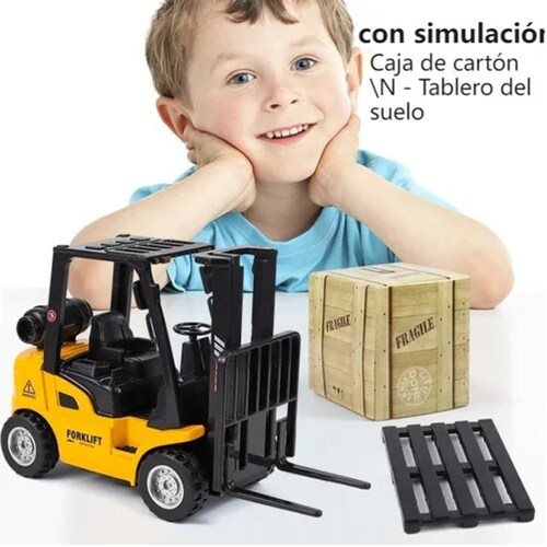 Niño Alear Montacargas Juguete Carros Más 3 Años Escala 1:50.