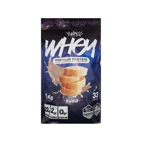 Whey Madness Protein 1Kg (33 serv) sabor mazapan