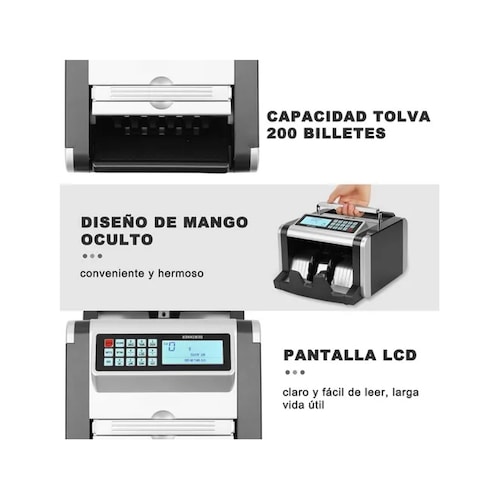 Contador De Billetes Uv/mg/ir/dd Detectar Dewinner