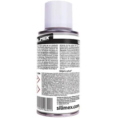 Lubricante Limpiador Silimex Silijet E-Plus Dielectrico 170ml.