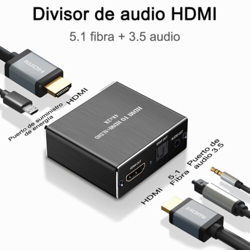 Extractor De Audio Hdmi 4k 5.1 Spdif Estéreo 