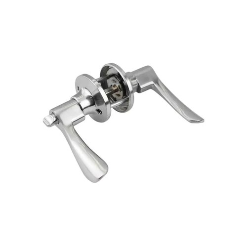 Cerradura Manija Recamara Chapa Puerta Doble Llave Aluminio