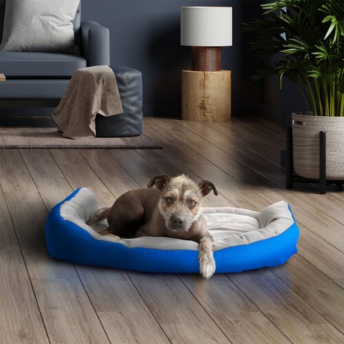 Cama para Perros Antiestres Modelo Plaicy, Camitas para Perros Chicos Marca Pets Red Baboon