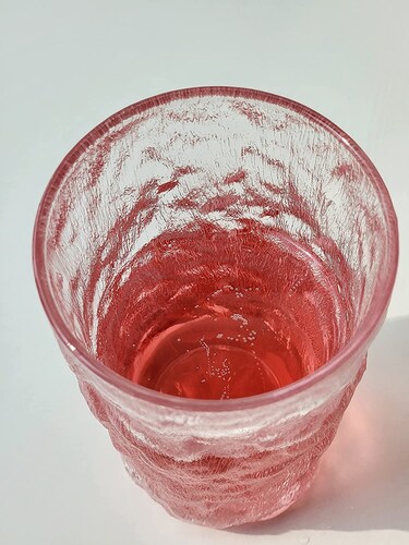 4 Vasos De Vidrio Diseño De Glaciar Para Agua O Bebidas
