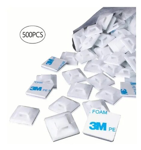 Bases Adherible Blanco Para Cincho 20mm