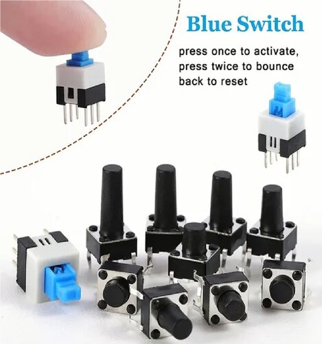 Kit De Push Button 4 Pines Diferentes Tamaños
