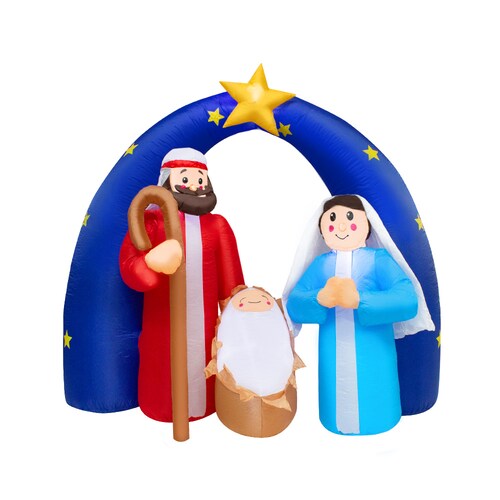 Inflable Navideño Nacimiento Luz Led 1.80 Mts