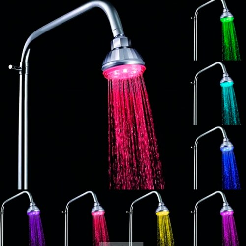 Regaderas Led, Sensor De Temperatura Con Luz Led Para Baños.
