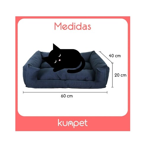 Cama Para Perro Y Gato Cojín Doble Vista Mascota Descanso