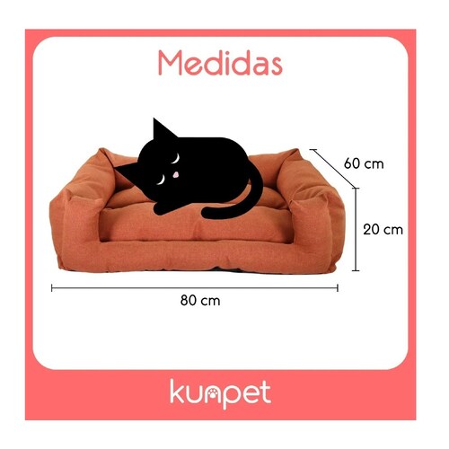 Cama Para Perro Y Gato Mascota Cojín Doble Vista Descanso