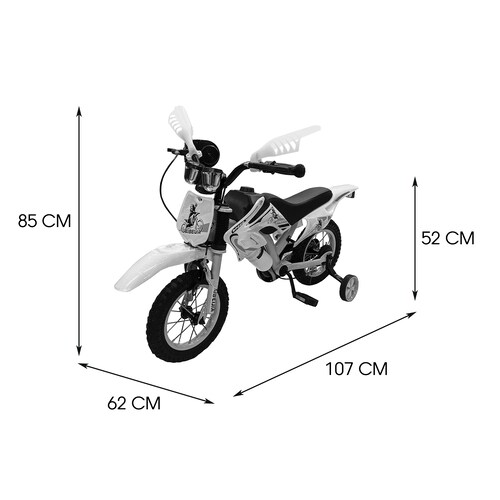 Bicicleta Para Niños R-16 Sonido Tipo Moto Cross Personajes