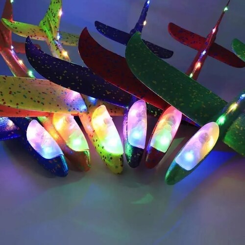 Avión Planeador Avioneta Unicel con Luces LED Fly-Oled