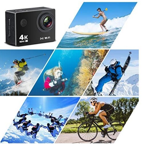 Camara Deportiva 4K Ultra HD con Wifi