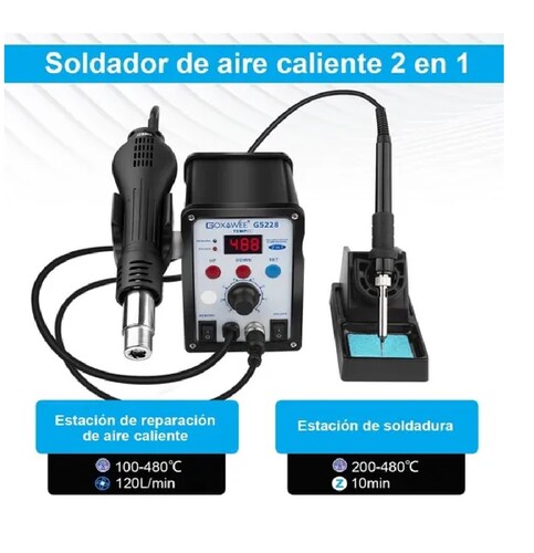 Estacion De Soldadura  2 En 1 Cautines Para Soldar