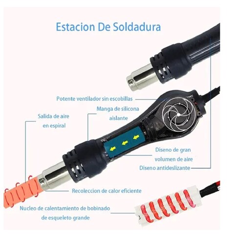 Estacion De Soldadura  2 En 1 Cautines Para Soldar