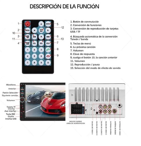 Auto Estéreo Bluetooth Mirrorlink C/control Volante