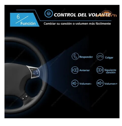Auto Estéreo Bluetooth Mirrorlink C/control Volante