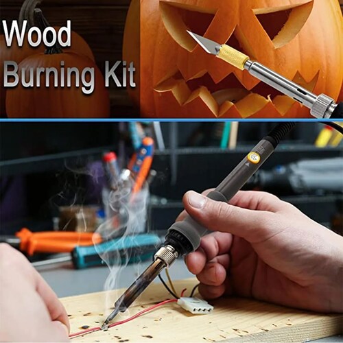 Kit Pirograbador De Madera Regulable 60w Completo