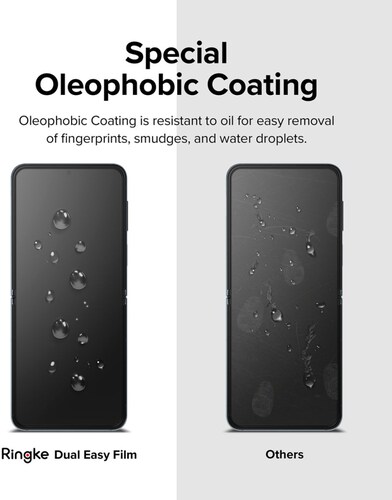 Mica Para Galaxy Z Flip 4 Ringke Dual Easy Film Transparente