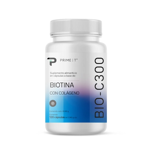 Biotina BIO C300 Primetech 120 cápsulas de 340 g