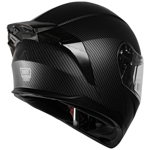 CASCO KOV ZERO ABATIBLE TIPO FIBRA DE CARBONO CERTIFICADO DOT 