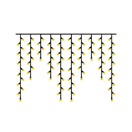 Serie Navideña Cascada Led 10 mts 500 Luces Navidad - Blanco Calido