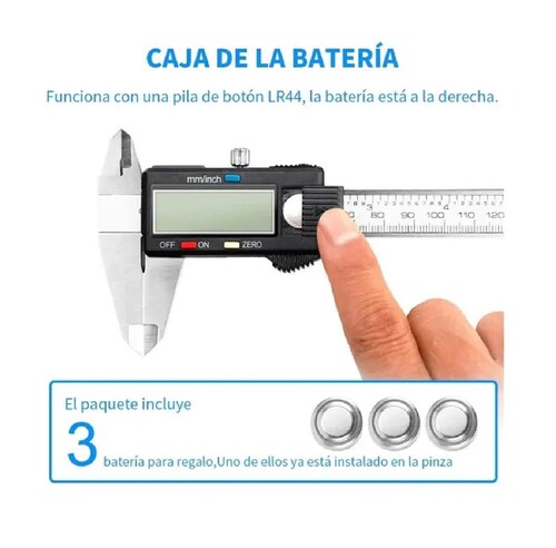 Calibrador Vernier Digital Pie De Rey Estuche Negro