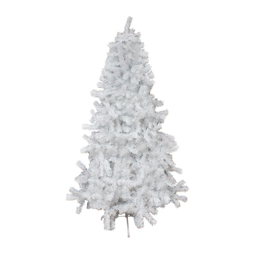 Árbol Navideño Cepillo Esponjado Blanco 240 Cm Altura