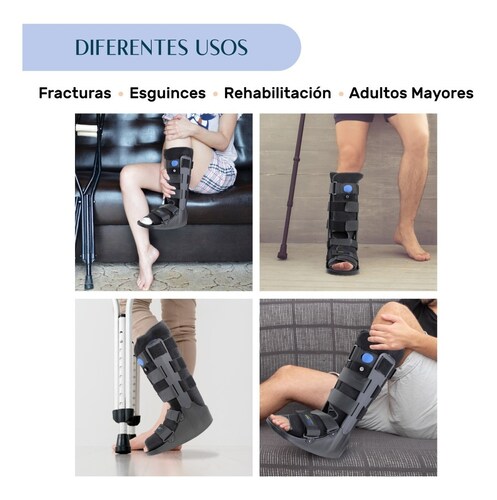 Bota Neumatica Ortopedica Ferula Walker Larga Inmovilizador GDE