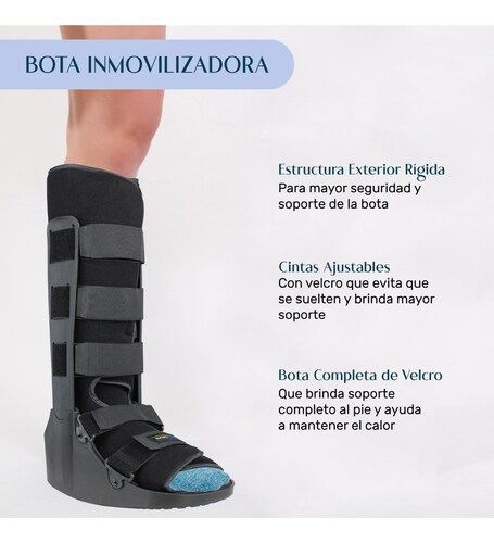 Bota Ortopedica Larga Inmovilizador Tobillo MED