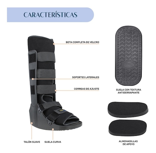 Bota Ortopedica Larga Inmovilizador Tobillo MED