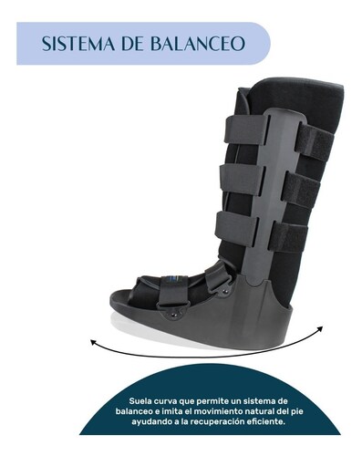Bota Ortopedica Larga Inmovilizador Tobillo MED