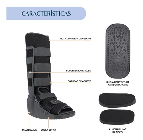 Bota Ortopedica Larga Inmovilizador Tobillo GDE