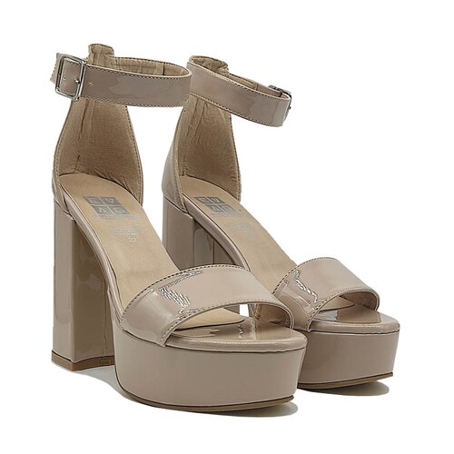 Tacones Zapatillas 1010 EVAG Nude Maquillaje Altas Cómodas Mujer Fiesta Plataforma