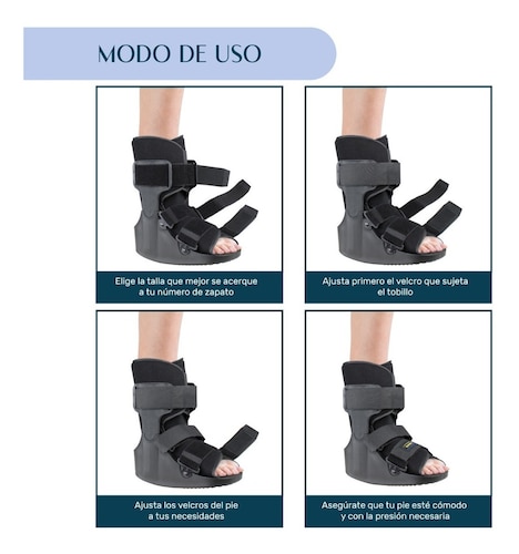 Bota Ortopedica Corta Inmovilizador Tobillo Ferula Walker MED