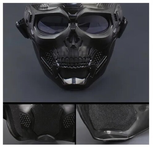 Mascara Skull Careta Casco Tactico Gotcha Airsoft Halloween