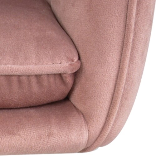 Set 2 Sillas Altas Tapizadas Banco Terciopelo Velvet Rosa 
