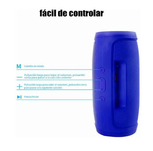 Mini Bocina Bluetooth Portátil Azul