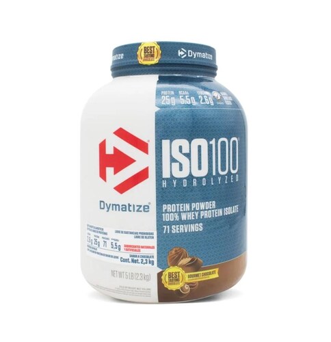 Iso 100 Dymatize 5lb (70 serv) sabor chocolate .
