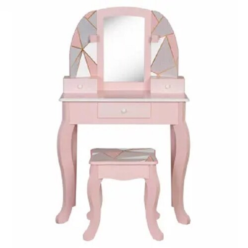 Espejo De Tocador Infantil Paspartu Frames Woops Chikito Guagua Color Rosa  Fiucsa