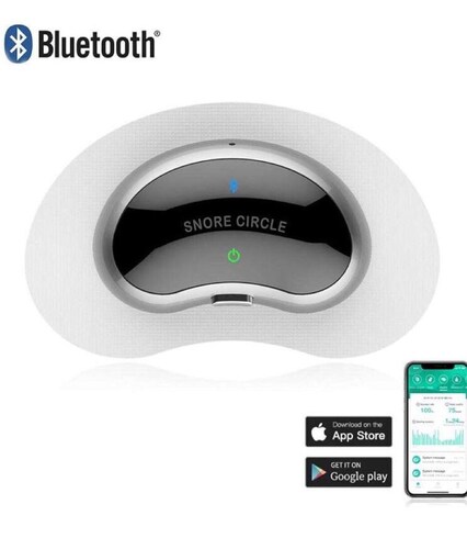 Dispositivo Electronico Anti-Ronquido contrae el musculo al roncar, sensor que reconoce el sonido. Aplicación que hace  Estudio de Sueño.